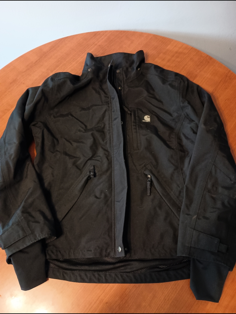 Carhartt Waterproof Breathable Black Full Zip Jacket WJ002 Lisa Womens Medium
